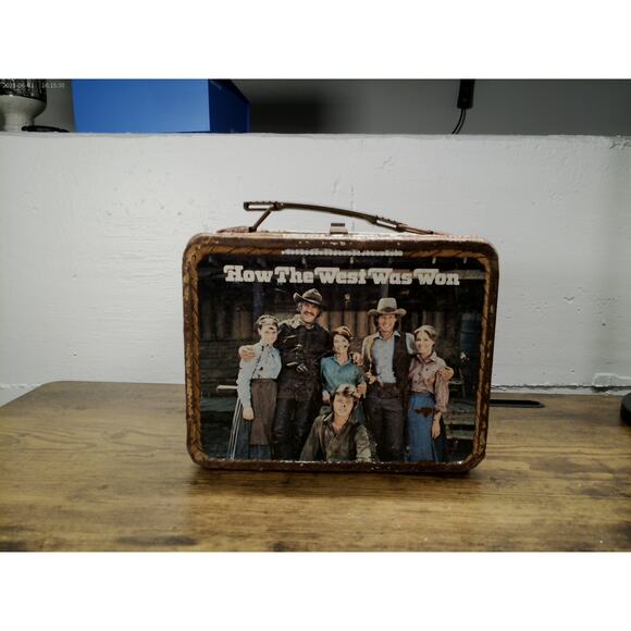 Vintage 1977 How The West Was Won Metal Lunchbox by Aladdin Western TV Show - Picture 1 of 8